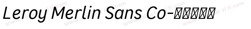 Leroy Merlin Sans Co字体转换